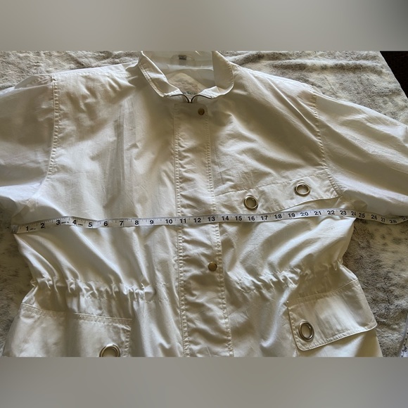 NWT Rare Vintage Boundary Waters Woman’s White 90’s style drawstring Jacket Lrg - Picture 10 of 13